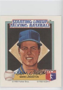 1988 Starting Lineup Talking Baseball - Seattle Mariners #25 - Mark Langston
