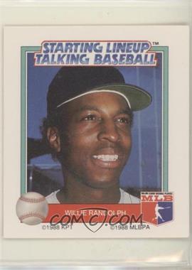 1988 Starting Lineup Talking Baseball All-Stars - Electronic Game American League #15 - Willie Randolph