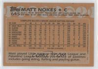 Topps All-Star Rookie - Matt Nokes