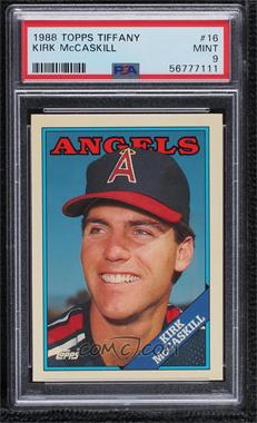 1988 Topps - [Base] - Collector's Edition (Tiffany) #16 - Kirk McCaskill [PSA 9 MINT]