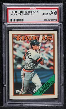 1988 Topps - [Base] - Collector's Edition (Tiffany) #320 - Alan Trammell [PSA 10 GEM MT]