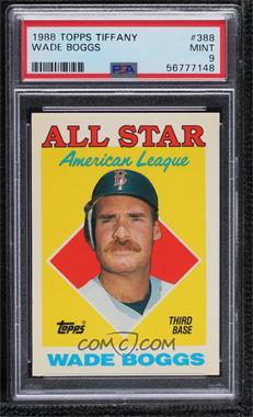 1988 Topps - [Base] - Collector's Edition (Tiffany) #388 - All Star - Wade Boggs [PSA 9 MINT]