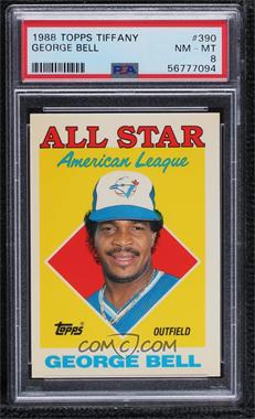 1988 Topps - [Base] - Collector's Edition (Tiffany) #390 - All Star - George Bell [PSA 8 NM‑MT]