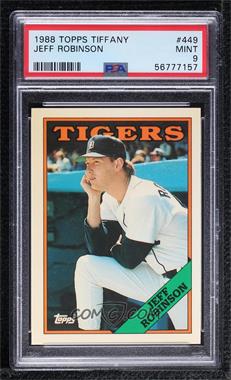 1988 Topps - [Base] - Collector's Edition (Tiffany) #449 - Jeff Robinson [PSA 9 MINT]