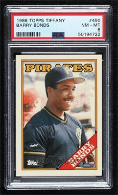 1988 Topps - [Base] - Collector's Edition (Tiffany) #450 - Barry Bonds [PSA 8 NM‑MT]