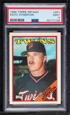 1988 Topps - [Base] - Collector's Edition (Tiffany) #451 - Keith Atherton [PSA 9 MINT]