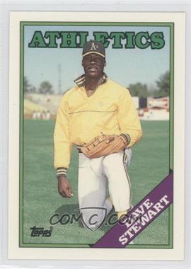 1988 Topps - [Base] - Collector's Edition (Tiffany) #476 - Dave Stewart