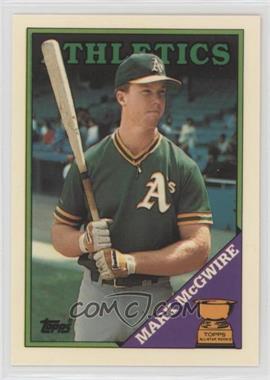 1988 Topps - [Base] - Collector's Edition (Tiffany) #580 - Topps All-Star Rookie - Mark McGwire