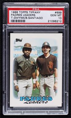 1988 Topps - [Base] - Collector's Edition (Tiffany) #699 - Team Leaders - San Diego Padres [PSA 10 GEM MT]