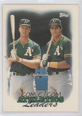 1988 Topps - [Base] - Collector's Edition (Tiffany) #759 - Team Leaders - Oakland Athletics