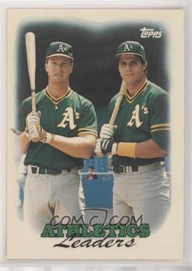 1988 Topps - [Base] - Collector's Edition (Tiffany) #759 - Team Leaders - Oakland Athletics [EX to NM]