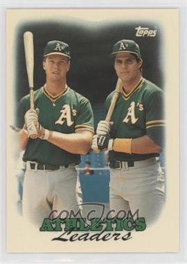 1988 Topps - [Base] - Collector's Edition (Tiffany) #759 - Team Leaders - Oakland Athletics