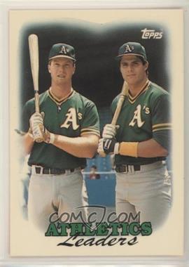 1988 Topps - [Base] - Collector's Edition (Tiffany) #759 - Team Leaders - Oakland Athletics