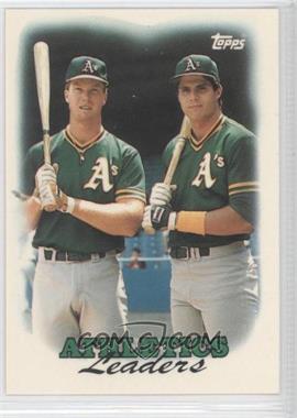 1988 Topps - [Base] - Collector's Edition (Tiffany) #759 - Team Leaders - Oakland Athletics