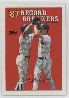 1988 Topps - [Base] #2 - Record Breakers - Don Mattingly