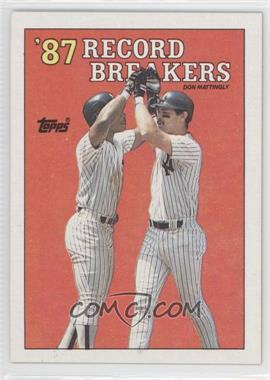 1988 Topps - [Base] #2 - Record Breakers - Don Mattingly