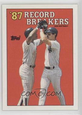 1988 Topps - [Base] #2 - Record Breakers - Don Mattingly