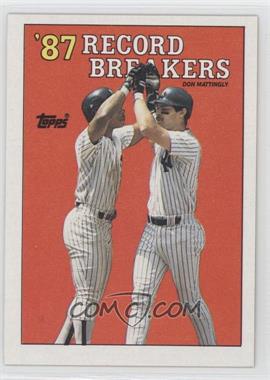 1988 Topps - [Base] #2 - Record Breakers - Don Mattingly