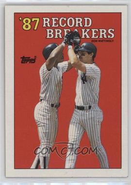 1988 Topps - [Base] #2 - Record Breakers - Don Mattingly