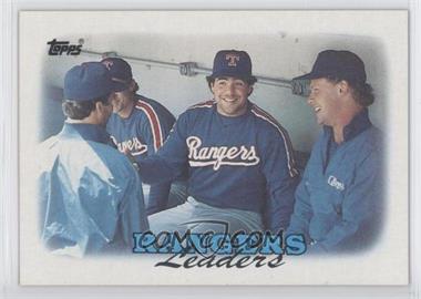 1988 Topps - [Base] #201 - Team Leaders - Texas Rangers