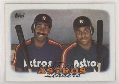 1988 Topps - [Base] #291 - Team Leaders - Houston Astros