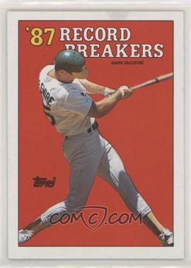 1988 Topps - [Base] #3.1 - Record Breakers - Mark McGwire