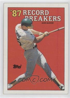 1988 Topps - [Base] #3.1 - Record Breakers - Mark McGwire