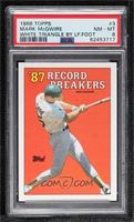 Record Breakers - Mark McGwire (Area of white behind left heel) [PSA 8&nbs…