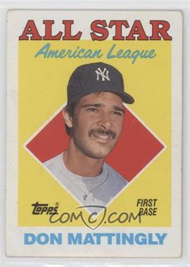 1988 Topps - [Base] #386 - All Star - Don Mattingly [Good to VG‑EX]
