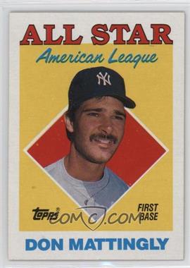 1988 Topps - [Base] #386 - All Star - Don Mattingly