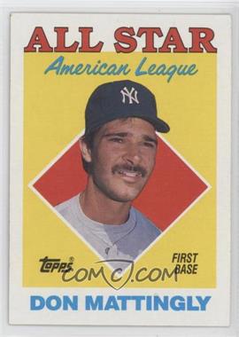 1988 Topps - [Base] #386 - All Star - Don Mattingly [EX to NM]
