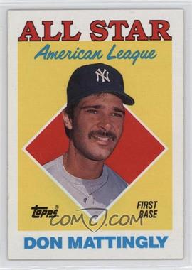 1988 Topps - [Base] #386 - All Star - Don Mattingly