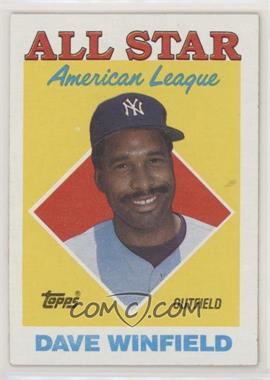 1988 Topps - [Base] #392 - All Star - Dave Winfield