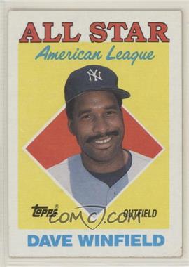 1988 Topps - [Base] #392 - All Star - Dave Winfield