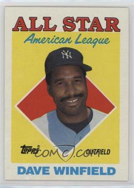 1988 Topps - [Base] #392 - All Star - Dave Winfield