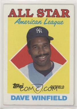 1988 Topps - [Base] #392 - All Star - Dave Winfield