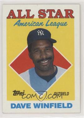 1988 Topps - [Base] #392 - All Star - Dave Winfield