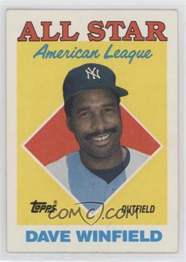 1988 Topps - [Base] #392 - All Star - Dave Winfield