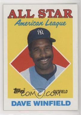 1988 Topps - [Base] #392 - All Star - Dave Winfield