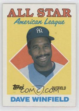 1988 Topps - [Base] #392 - All Star - Dave Winfield