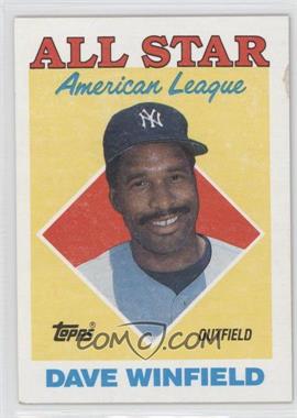 1988 Topps - [Base] #392 - All Star - Dave Winfield