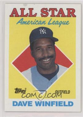 1988 Topps - [Base] #392 - All Star - Dave Winfield