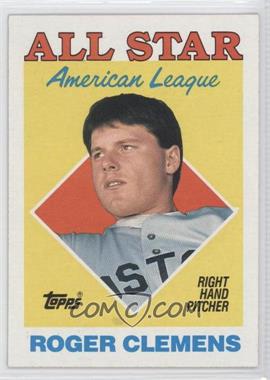 1988 Topps - [Base] #394 - All Star - Roger Clemens