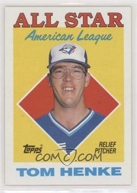 1988 Topps - [Base] #396 - All Star - Tom Henke