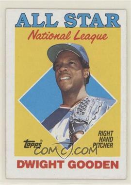 1988 Topps - [Base] #405.1 - All Star - Dwight Gooden (R in Star on Front Has Blue Filled In) [EX to NM]