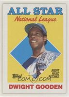 All Star - Dwight Gooden (R in Star on Front Has Blue Filled In)