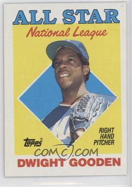 1988 Topps - [Base] #405.2 - All Star - Dwight Gooden (R in Star on Front Has White Showing)