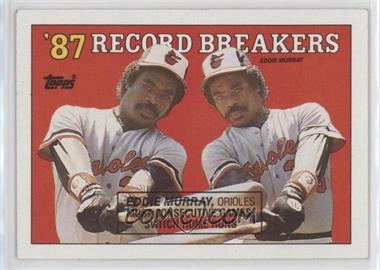 1988 Topps - [Base] #4.2 - Record Breakers - Eddie Murray (Black Box on Front)