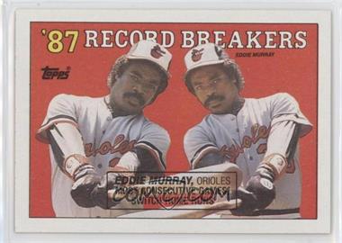 1988 Topps - [Base] #4.2 - Record Breakers - Eddie Murray (Black Box on Front)