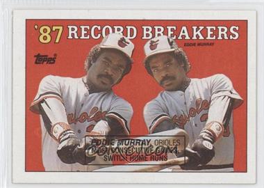 1988 Topps - [Base] #4.2 - Record Breakers - Eddie Murray (Black Box on Front)